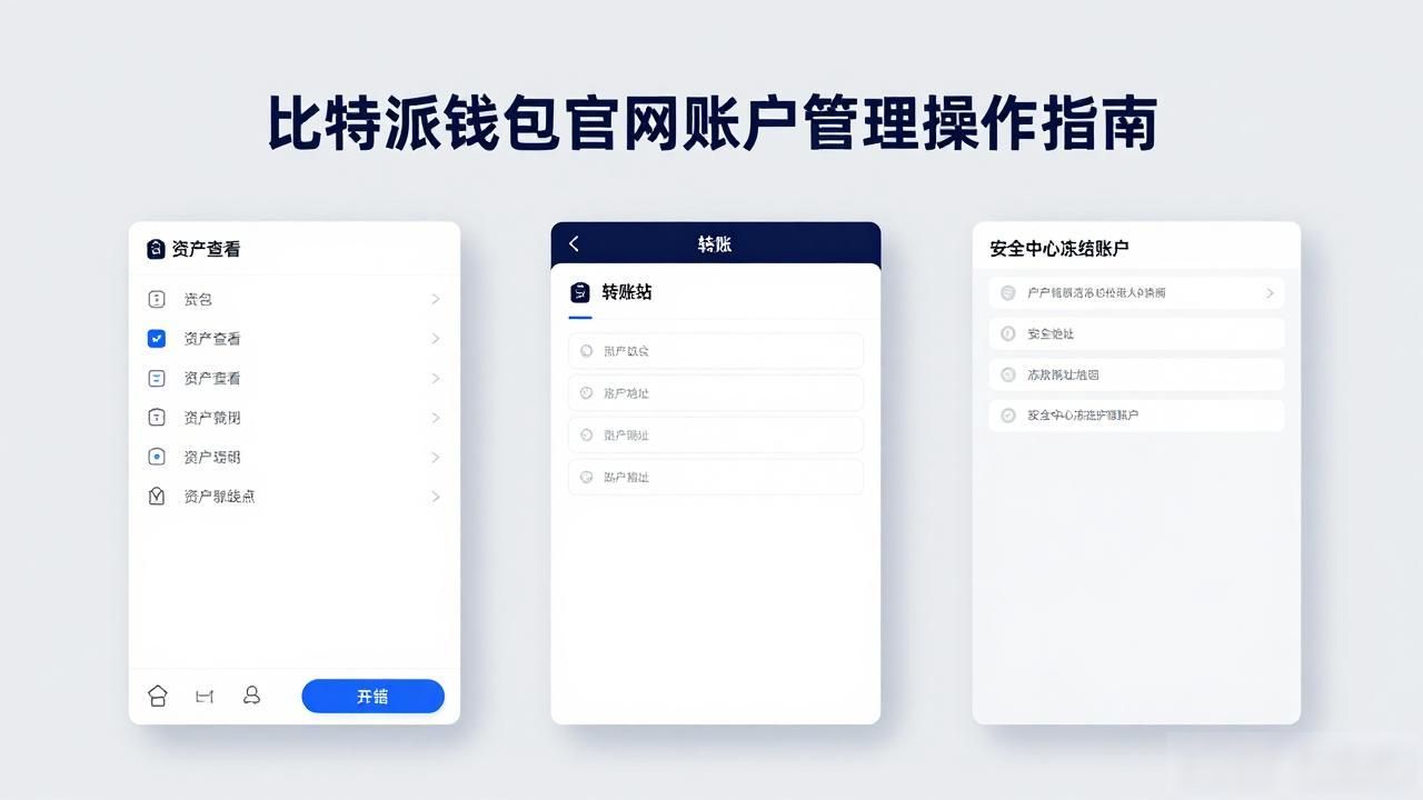 比特派钱包官网账户管理操作指南-第1张图片-比特派钱包app官方下载最新版本_比特派钱包官网下载_比特派官方下载安卓版-Bitpie比特派全球多链数字钱包下载