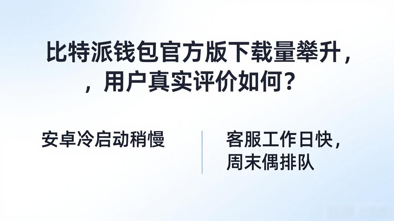 比特派钱包官方版下载量攀升，用户真实评价如何？