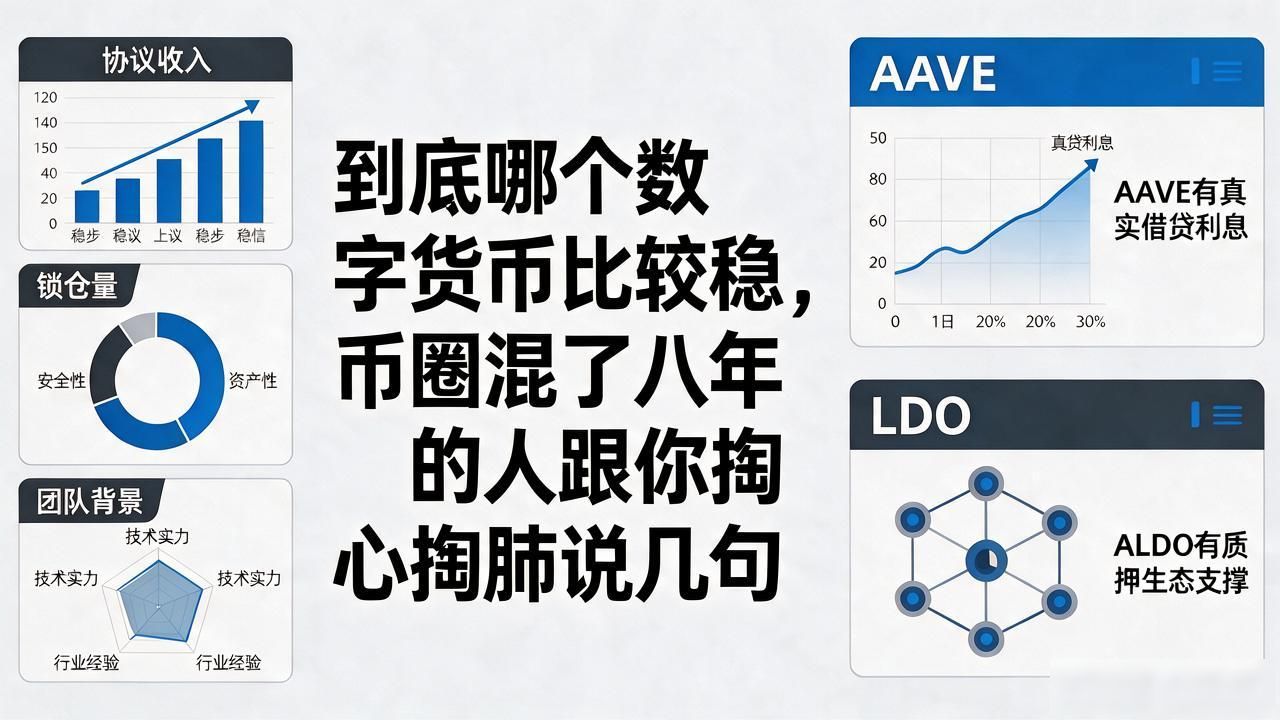到底哪个数字货币比较稳，币圈混了八年的人跟你掏心掏肺说几句
