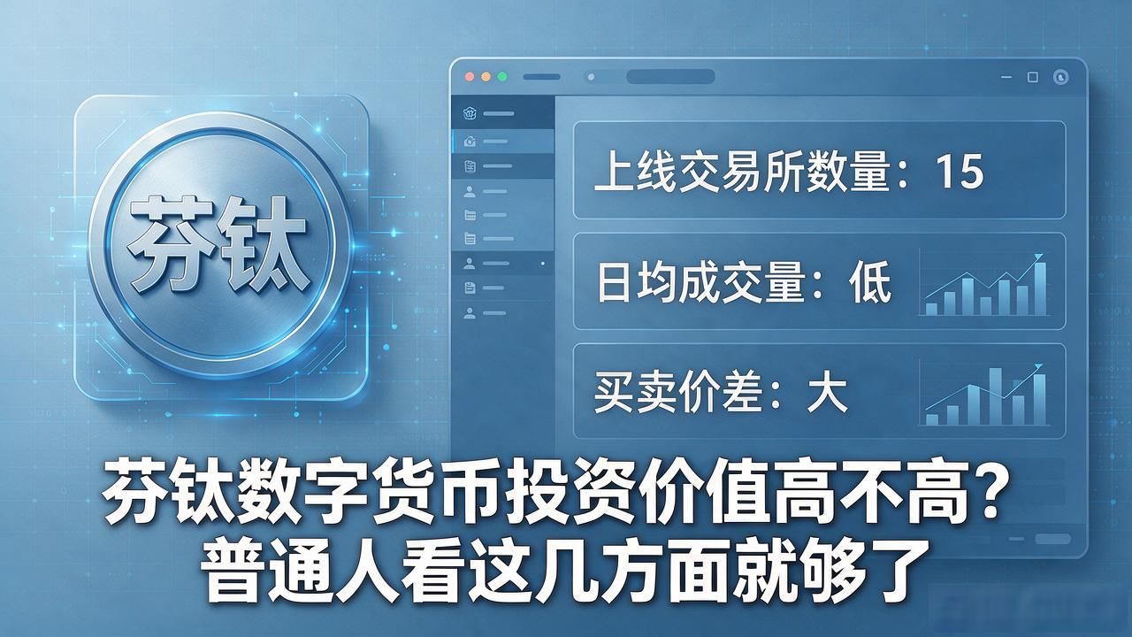 芬钛数字货币投资价值高不高？普通人看这几方面就够了