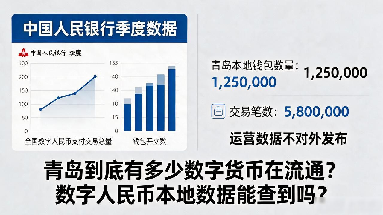 青岛到底有多少数字货币在流通？数字人民币本地数据能查到吗