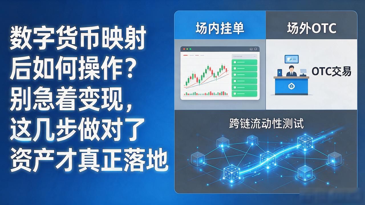 数字货币映射后如何操作？别急着变现，这几步做对了资产才真正落地