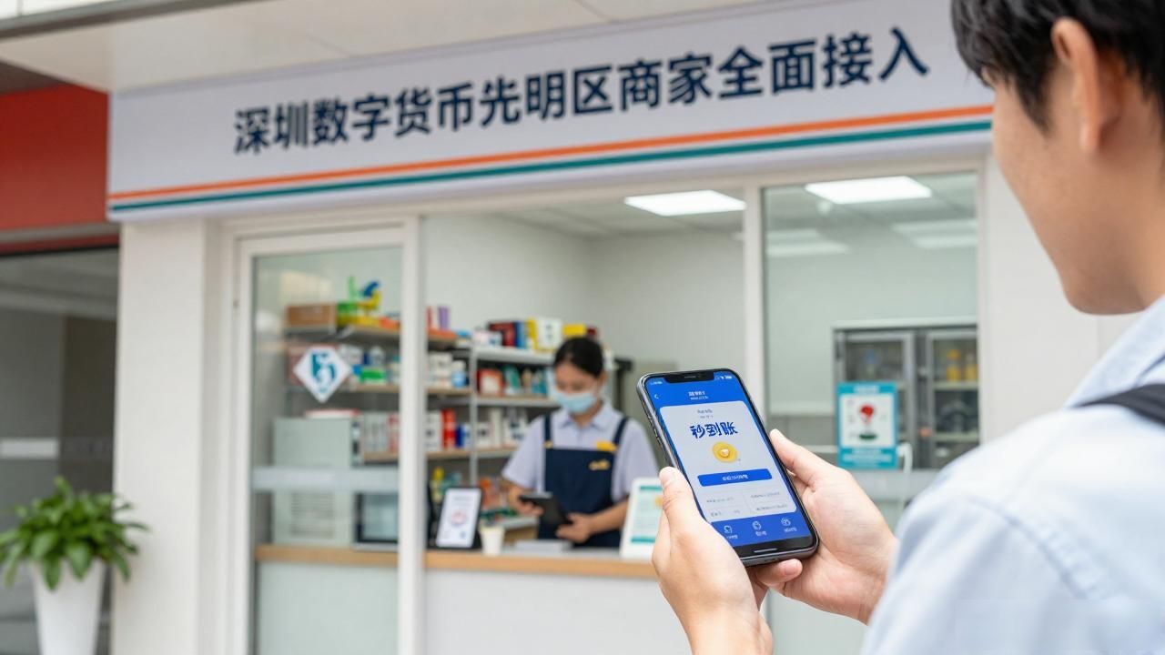 深圳数字货币光明区商家全面接入，扫码支付秒到账
