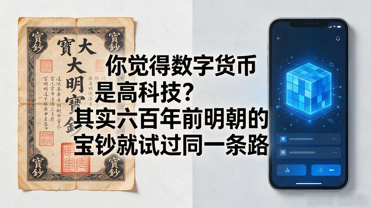 你觉得数字货币是高科技？其实六百年前明朝的宝钞就试过同一条路