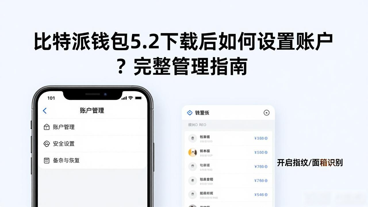 比特派钱包5.2下载后如何设置账户？完整管理指南