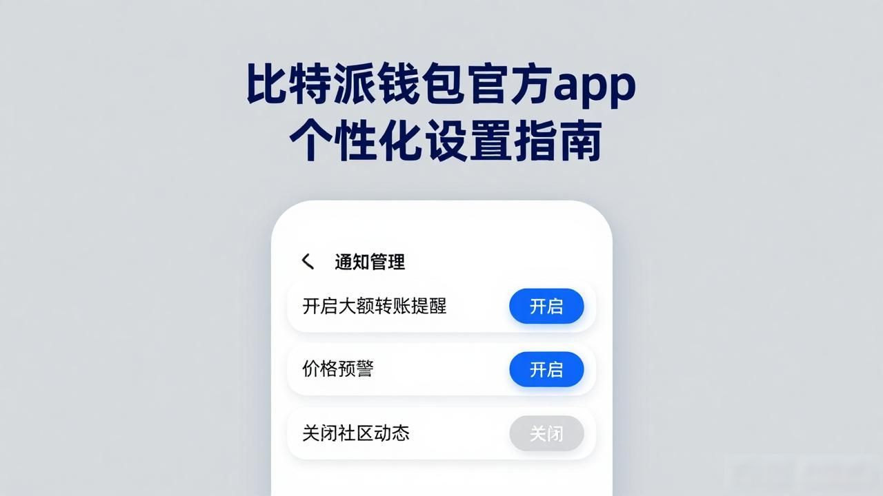 比特派钱包官方app个性化设置指南