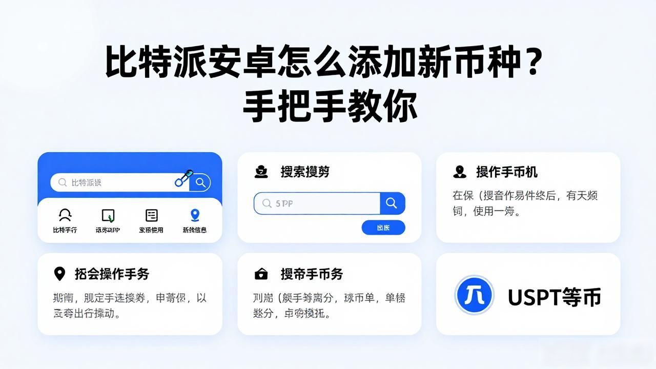 比特派安卓怎么添加新币种？手把手教你