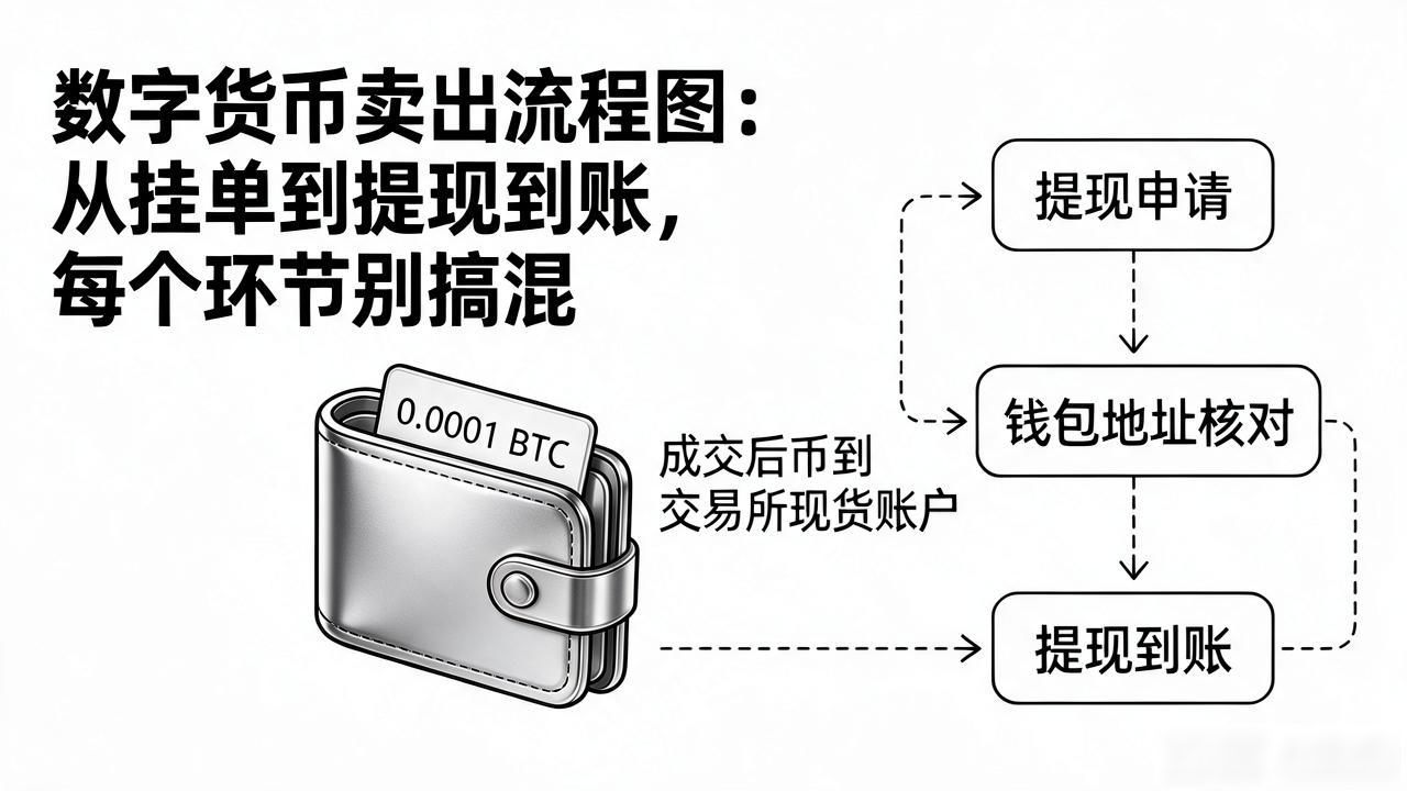数字货币卖出流程图：从挂单到提现到账，每个环节别搞混