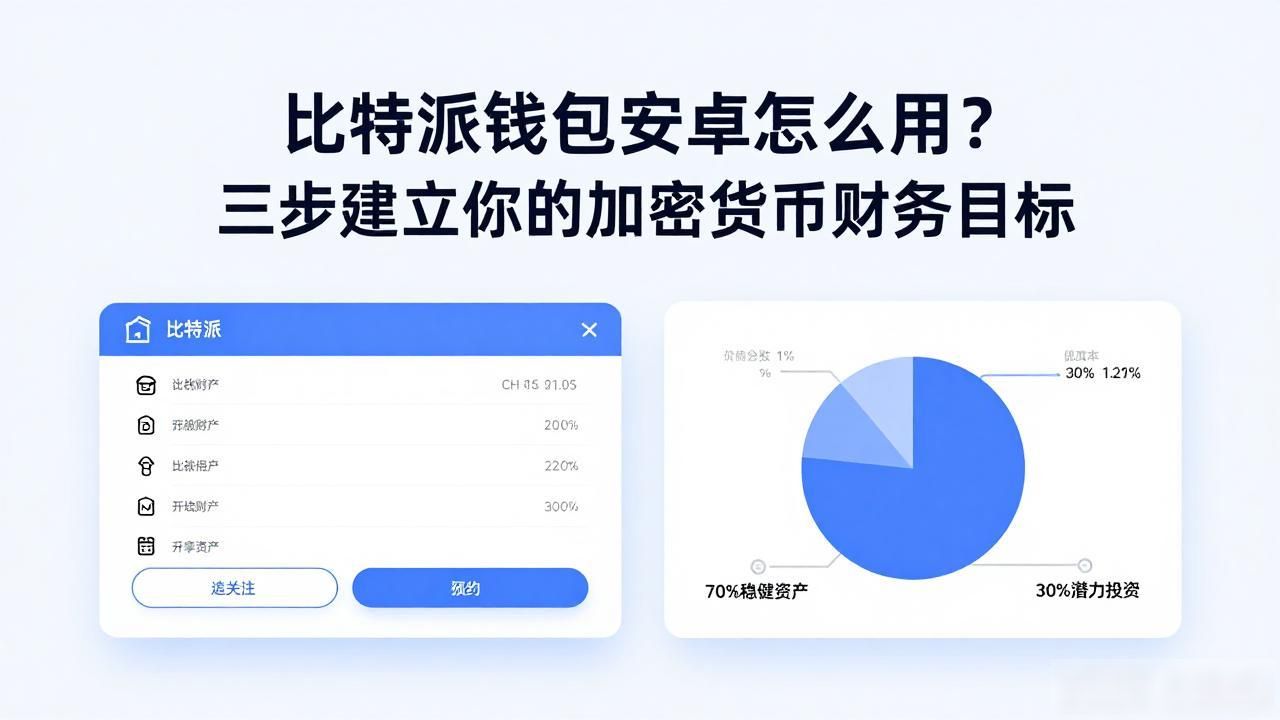 比特派钱包安卓怎么用？三步建立你的加密货币财务目标-第1张图片-比特派钱包app官方下载最新版本_比特派钱包官网下载_比特派官方下载安卓版-Bitpie比特派全球多链数字钱包下载