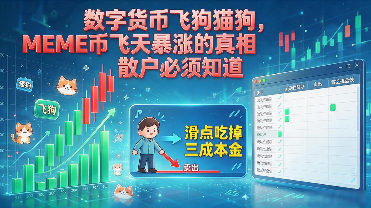 数字货币飞狗猫狗，MEME币飞天暴涨的真相散户必须知道