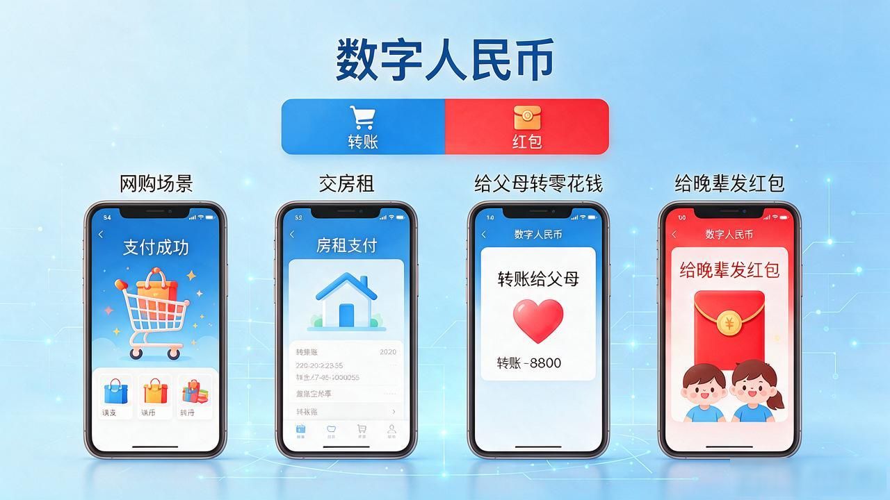 数字人民币怎么付钱？线下扫码、碰一碰、线上转账红包全讲明白