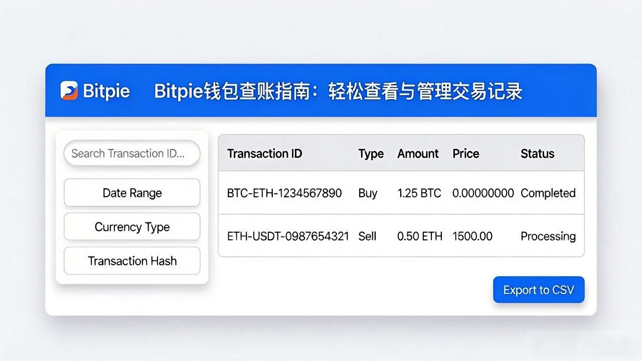 Bitpie钱包查账指南：轻松查看与管理交易记录