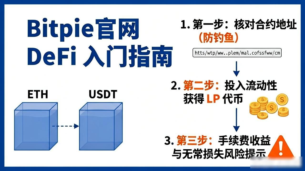 Bitpie官网DeFi入门指南：三步搞定去中心化理财