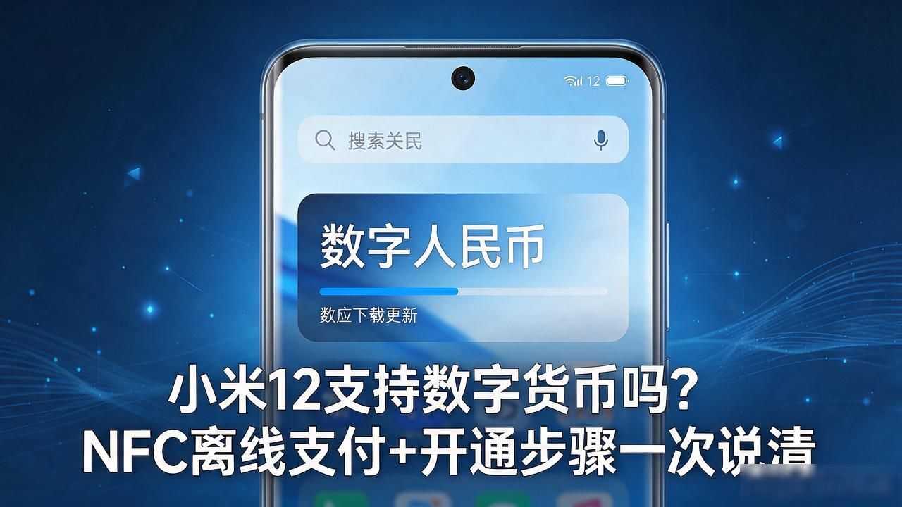 小米12支持数字货币吗？NFC离线支付+开通步骤一次说清