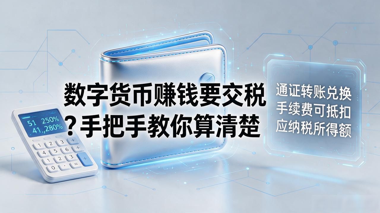 数字货币赚钱要交税吗？手把手教你算清楚