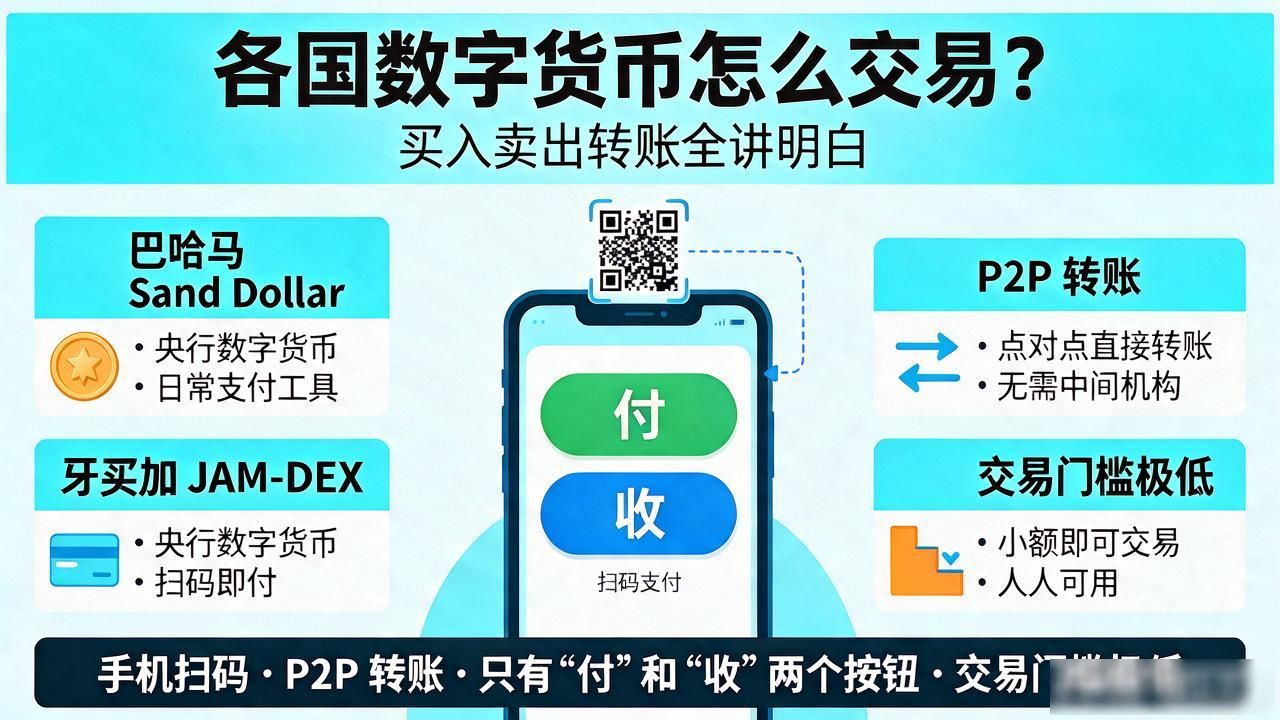 各国数字货币怎么交易？买入卖出转账全讲明白