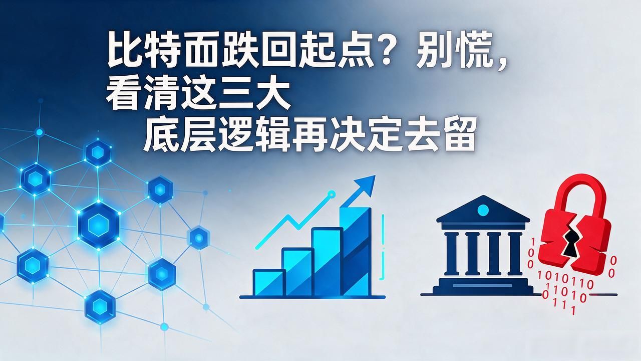 “比特币跌回起点？别慌，看清这三大底层逻辑再决定去留”