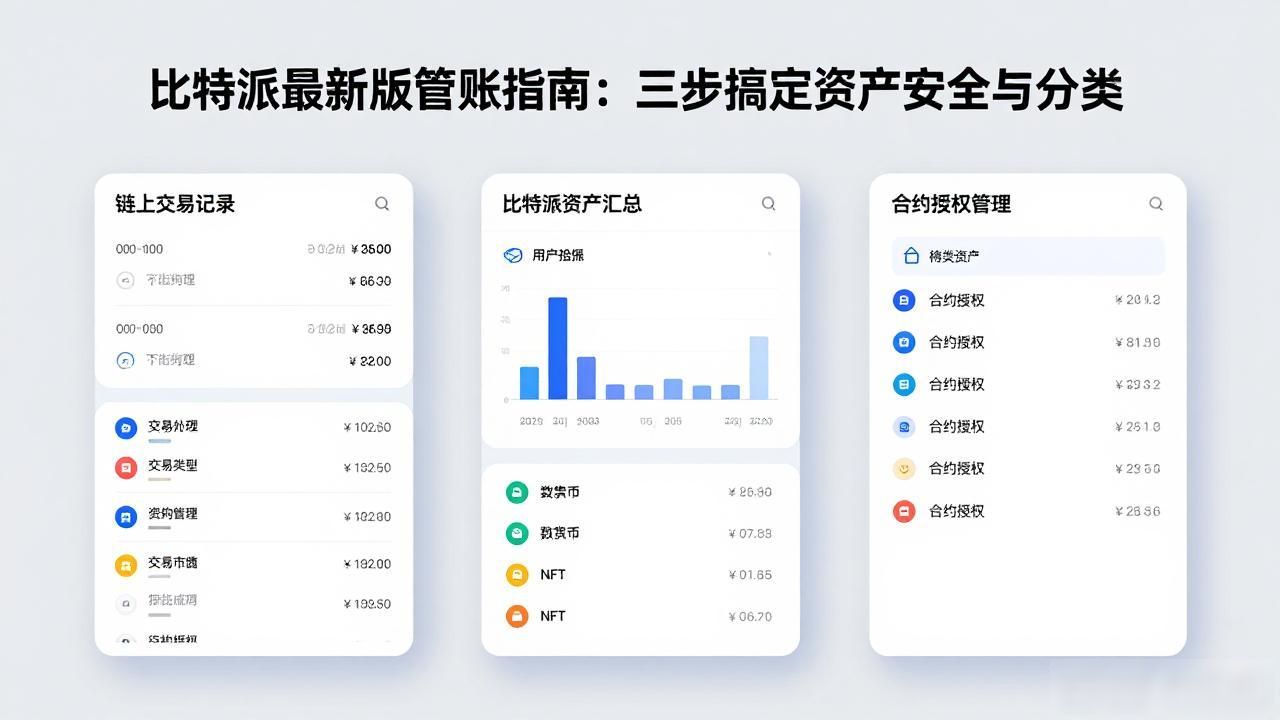 比特派最新版管账指南：三步搞定资产安全与分类