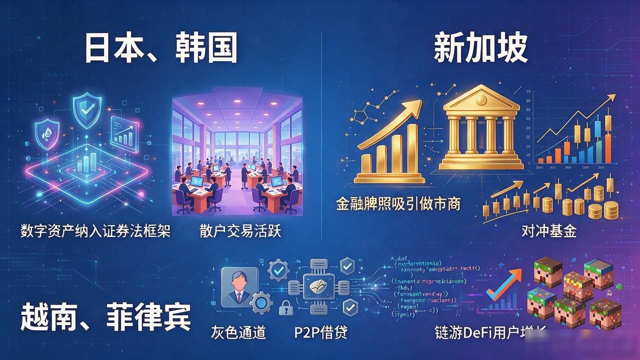 数字货币市场国家分布，钱和玩家到底在往哪些国家跑