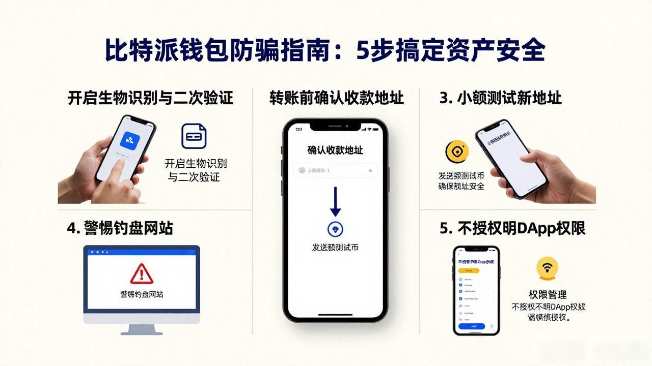 比特派钱包防骗指南：5步搞定资产安全-第1张图片-比特派钱包app官方下载最新版本_比特派钱包官网下载_比特派官方下载安卓版-Bitpie比特派全球多链数字钱包下载