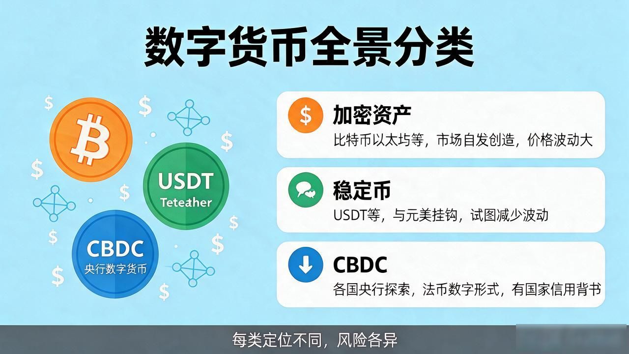 看懂数字货币：一张图讲清楚