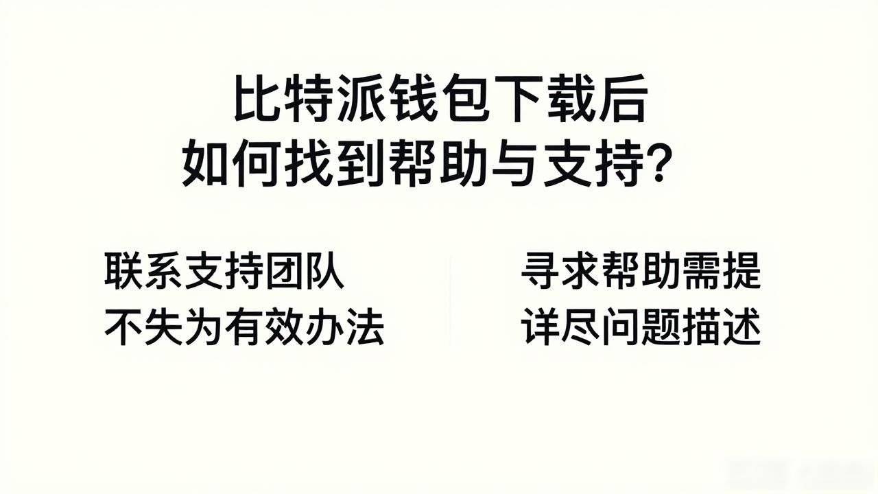 比特派钱包下载后如何找到帮助与支持？