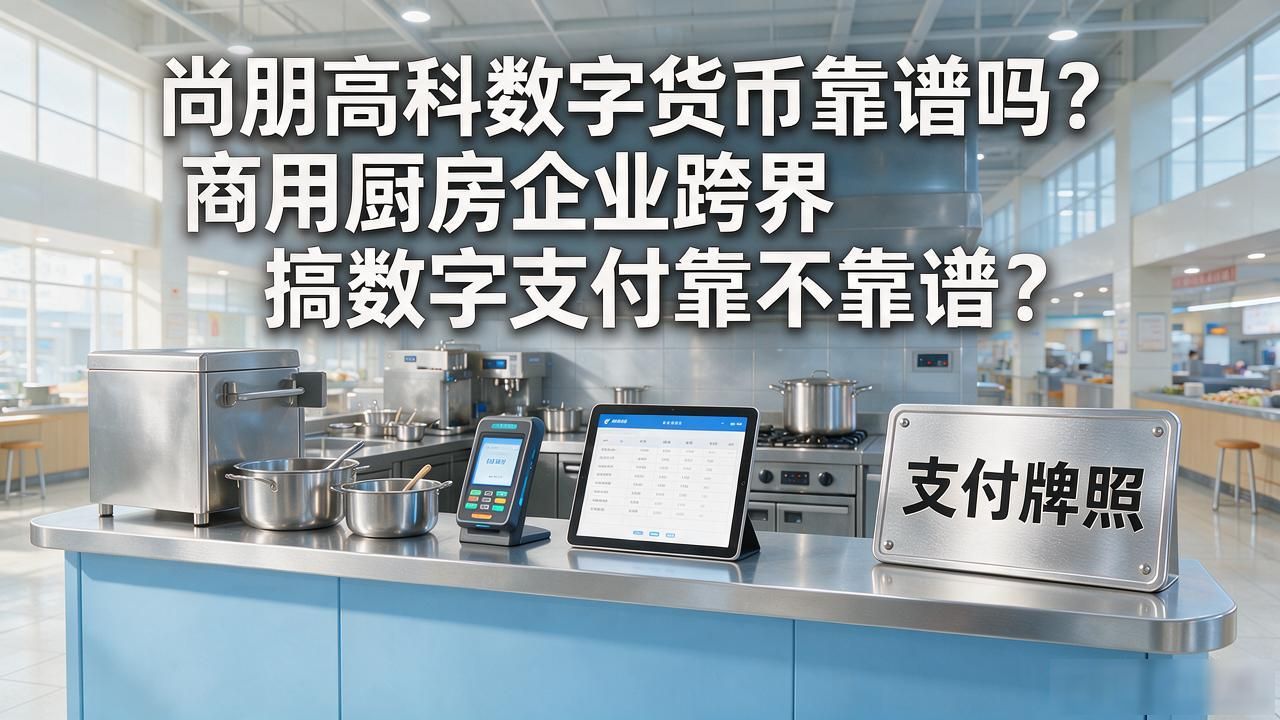 尚朋高科数字货币靠谱吗？商用厨房企业跨界搞数字支付靠不靠谱