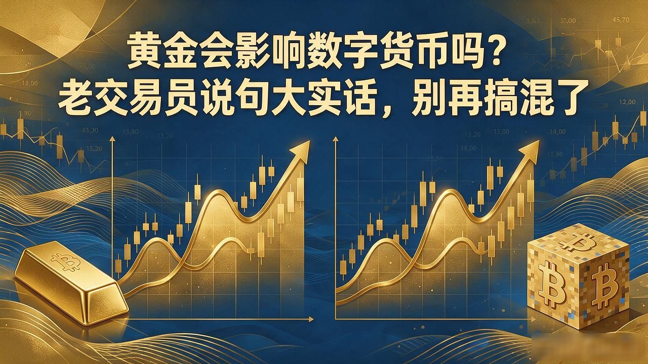 黄金会影响数字货币吗？老交易员说句大实话，别再搞混了