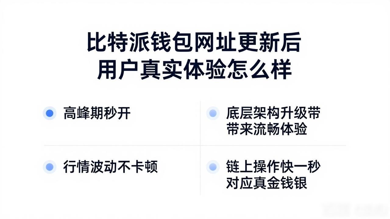 比特派钱包网址更新后 用户真实体验怎么样