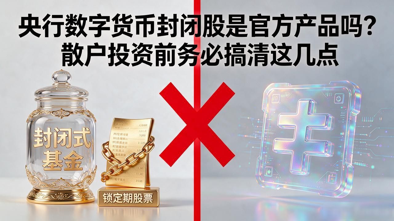 央行数字货币封闭股是官方产品吗？散户投资前务必搞清这几点-第1张图片-比特派钱包app官方下载最新版本_比特派钱包官网下载_比特派官方下载安卓版-Bitpie比特派全球多链数字钱包下载