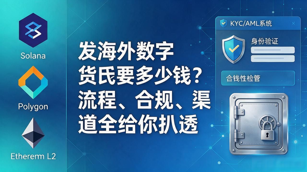 发海外数字货币要多少钱？流程、合规、渠道全给你扒透