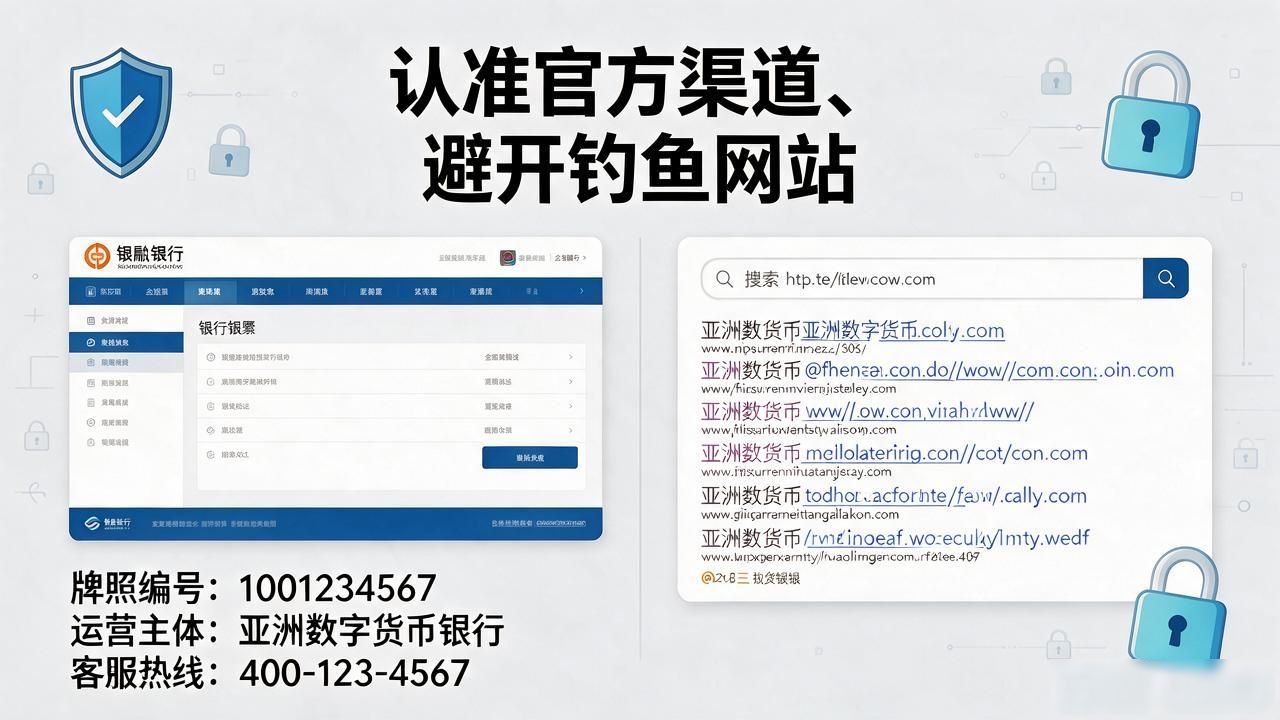 亚洲数字货币银行官网怎么进？认准官方渠道、避开钓鱼网站