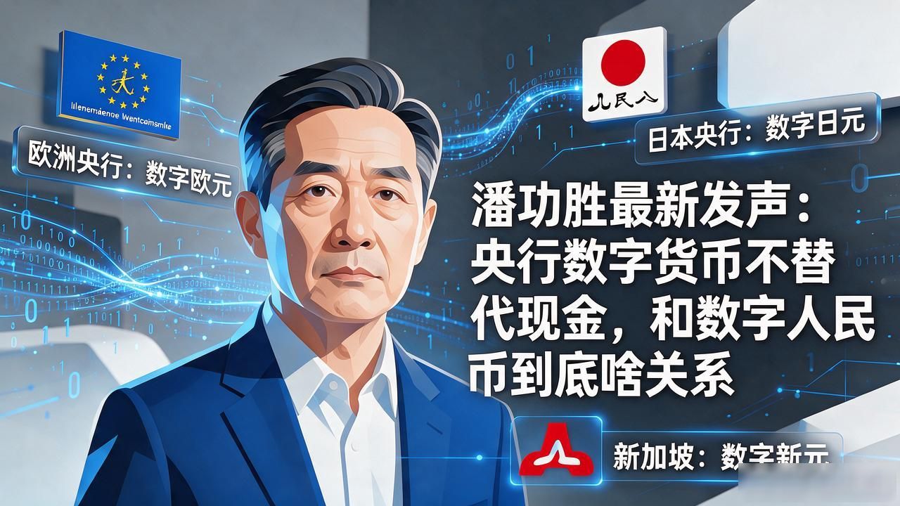 潘功胜最新发声：央行数字货币不替代现金，和数字人民币到底啥关系