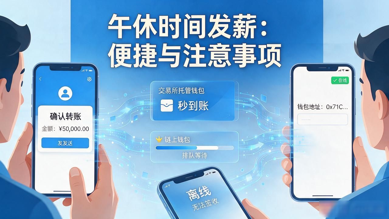 中午发数字货币可以吗？午休发薪实操这几个细节别忽略