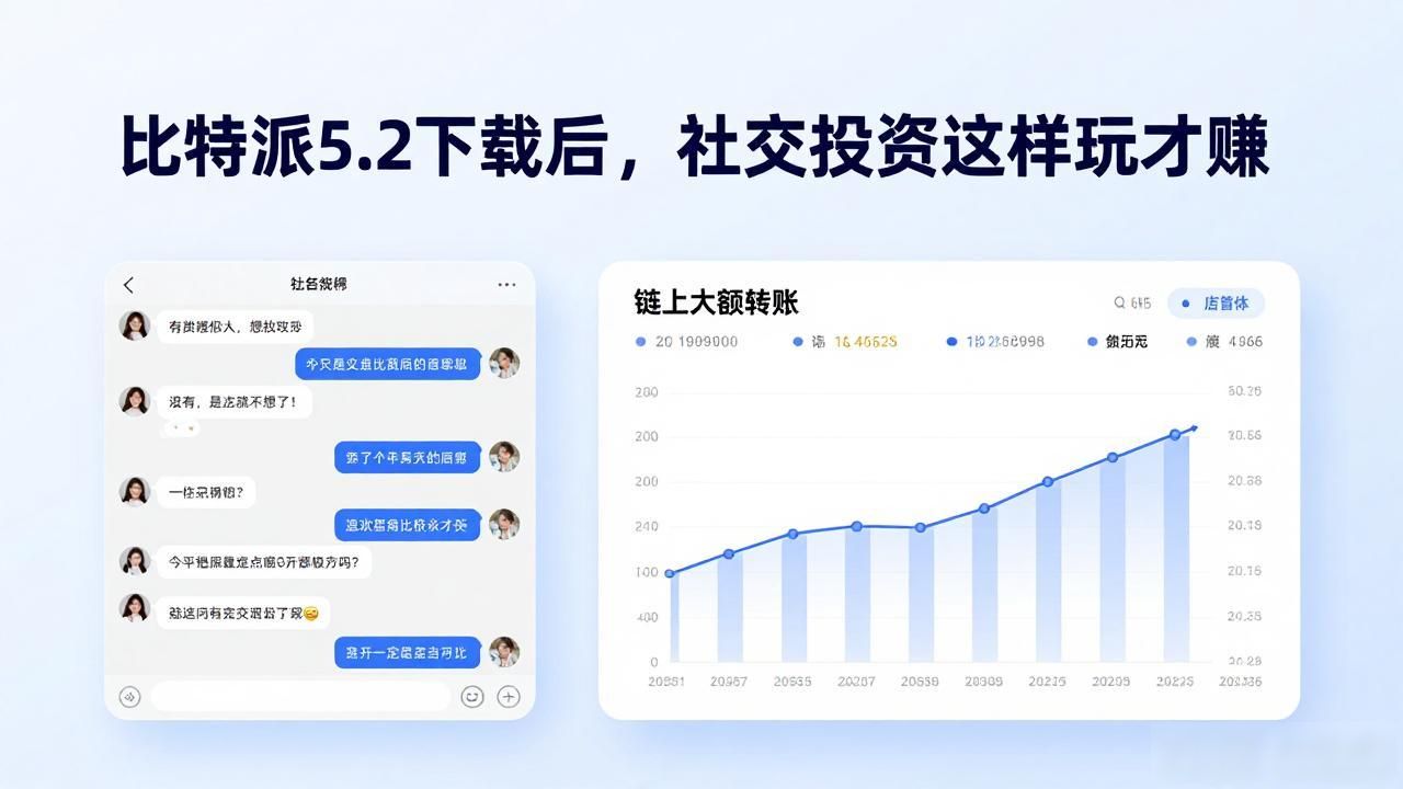 比特派5.2下载后，社交投资这样玩才赚