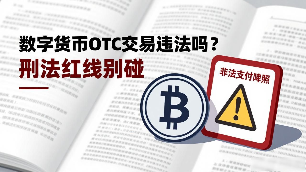 数字货币OTC交易违法吗？刑法红线别碰
